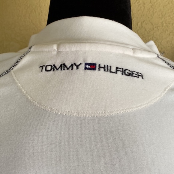 Tommy Hilfiger Velvet Thin Light Zip Up Sweater - Picture 7 of 10